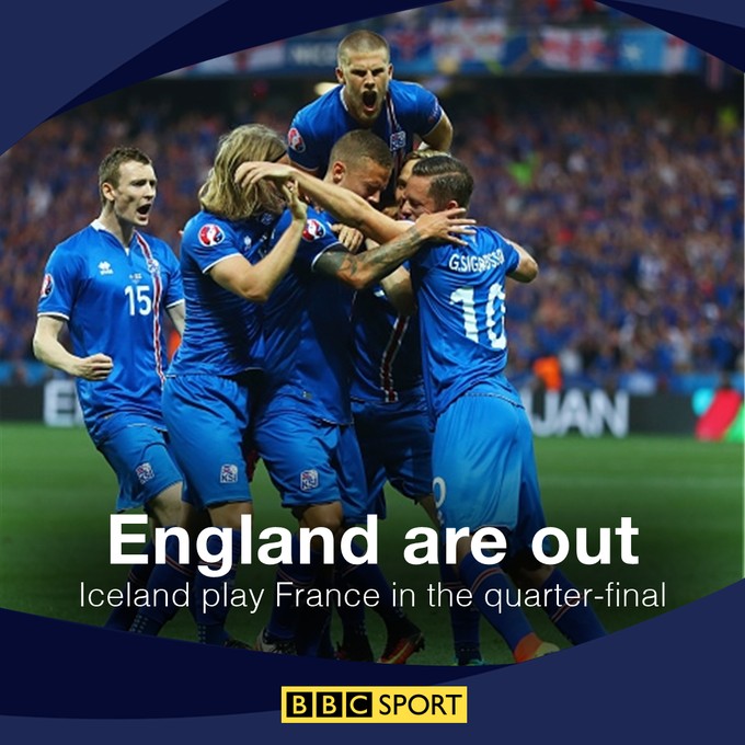 England are out