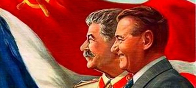 Gottwald + Stalin