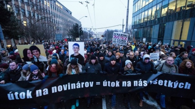 Demonstrace za Jna Kuciaka